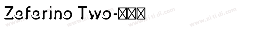 Zeferino Two字体转换
